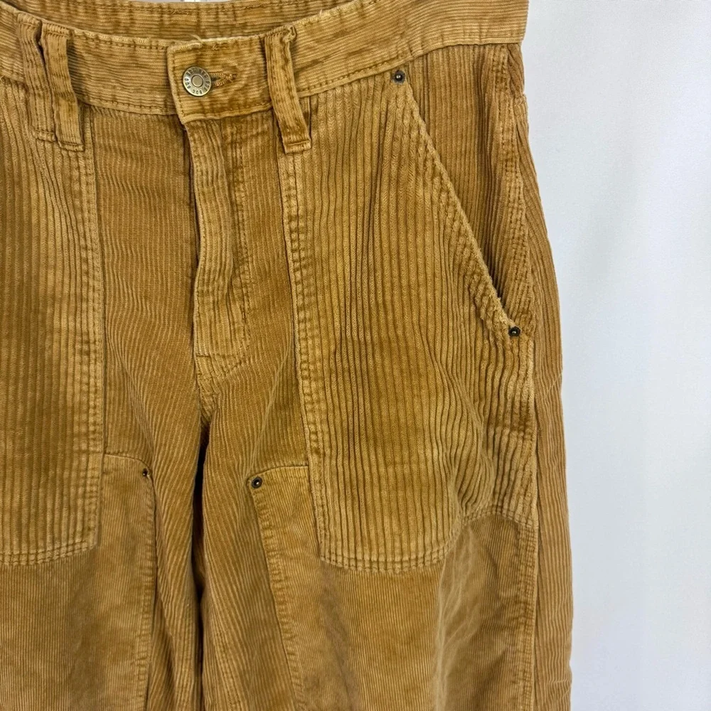 BDG Urban Outfitters Wide Leg Corduroy Pants Whiskey Size 4 Skater Y2K - Picture 2 of 10